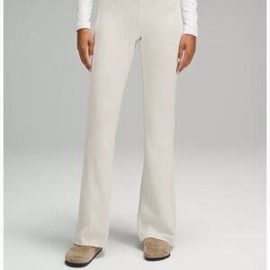 Brushed Softstreme Ribbed Zip Flared Pant 32.5" by lululemon